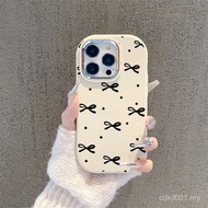 Black bow for iPhone 14promax 12promax 7 8plus 12pro x xs 13promax xsmax 15plus 16promax 15promax se