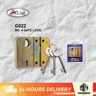 LT0 Aline G022 NO.4 Gate Lock Handle ortise Door Metal Grill Main Gate Grille Welding Pintu Pagar Pintu Besi Kunci LT0