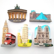Fridge Magnet Notre Dame Cathedral France Switzerland Germany Italy Creative Resin Magnet Refrigerat