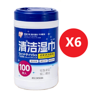 IRIS OHYAMA - 日本 Iris 清潔濕紙巾 (100枚❎6) 殺菌 濕巾 #最佳期限 2027年4月15日 #e閃購caresales homesales