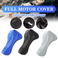 60-150HP 3 Colors Black Blue White  Boat Engine Cover Full Outboard Motor Cover Waterproof Oxford Cloth Yacht Protection