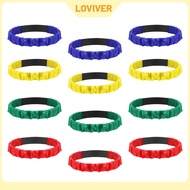 12 Pieces Race Legged Band Elastic Tie Strap Relay Race Team Building Group Game Teens Teamwork Trai