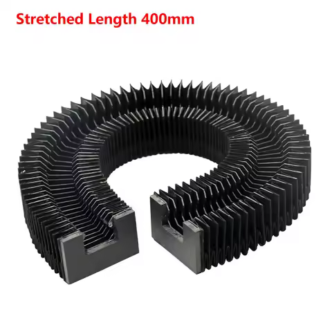 HGR20 Bellows Linear Guide Rail CNC Dust Cover Cloth Stretched Length CNC Machine Protection Dust Cl