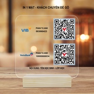 Bảng quét mã QR COD để bàn kích thước tự chọn in theo yêu cầuin QR CODE rõ nét
