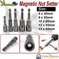 Asuma Magnet Nut Setter Hexagon Socket Screw Driving Bit 8mm 10mm 12mm 13mm Mata Pasang Ikat Skru Nu