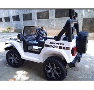 MOBIL AKI ANAK JEEP RUBICON OFF ROAD 2 DINAMO 2 AKI BAN FULL KARET UKURAN JUMBO BISA DINAIKI DIKENDA