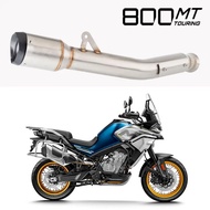 Motorcycle Exhaust For CFMOTO 800MT CF 800-5A 2021 2022 2023 2024 800MT Exhaust Muffler with link pi