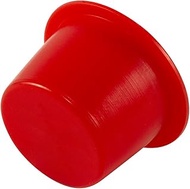 Caplugs Z252Q1 Plastic Tapered Cap and Plug. T-252, PE-LD, Cap OD 1.231" Plug ID 1.356", Red (Pack o