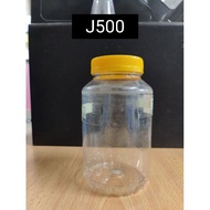 J500ml/balang KUIH/BALANG BISKUT/KUEH BOTTLE/PET BOTTLE/Plastic BOTTLE