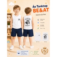 BE&AT Tanktop, Personalized Print | 100% Stretch Cotton | Cool, Cool for Baby | Size 8 - 19 Kg