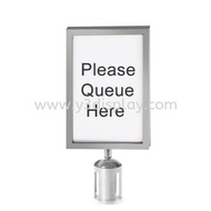 A4/A3 Size Frame Stainless Steel - Sign Holder (only) For Q-up Stand