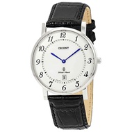 【Local Stock】ORIENT FGW0100JW0 Classic White Dial Leather Band Sapphire Men s Quartz Watch