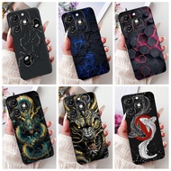 Itel A70 A665L Fashion Dragon Spider Style Pattern Casing itel A70 Black Silicone Soft Case