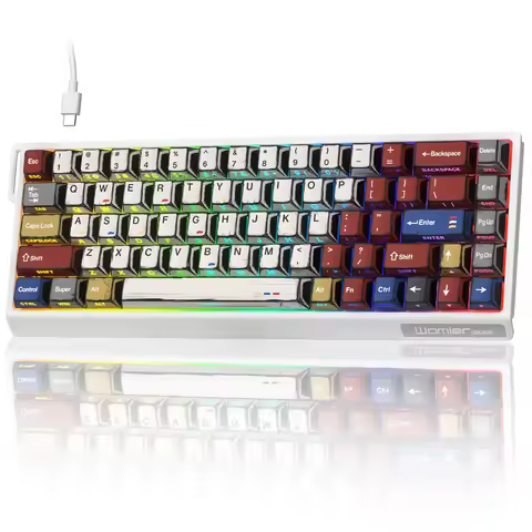 Womier SK68 Aluminum Mechanical Keyboard Gasket VIA Support Custom Hot-Swappable RGB Wired Gaming Ke