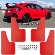 Red Mudgrds For Honda Civic Type R Type-R Type-S GX Mugen Si EK9 EP3 FD2 FN2 RR RC GT FK2 FK8 Carbon