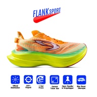 HIJAU 910 Nineten Geist Ekiden Pro Orange Green-Mint/Green-Neon Running Shoes Race, Stability, Runni