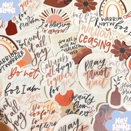 Bible verse Stickers, Faith Stickers Waterproof