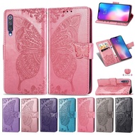 Samsung Galaxy A11 A21 A31 A51 A71 A30S A50S A50 A30 A20 M10 A10 Wallet Case Butterfly Embossed Leather Cases Flip Phone Cover