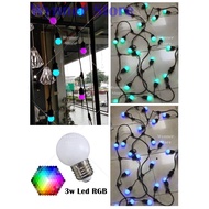 [1pc RGB LED Bulb] Lampu Hari Raya Lampu Warna Warni Lampu Kelip Kelip RGB Bulb Colourful LED Ping P