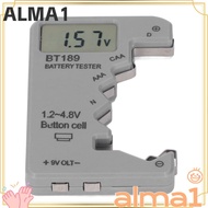 ALMA Digital Battery Checker, ABS Housing Small Size Digital Battery Tester, Digital Display Univers