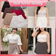 Talent Big Size Thailand High Waist Short Skirt Pants(Free Size XL-3XL 32-40Inch)大码西装高腰裤裙