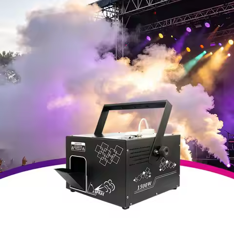 MINGLANG 2026 Mini Haze Machine Best-Selling 1500W 1CH DMX512 Manual Control for Party Wedding Stage