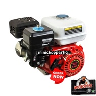 (TERMURAH) GASOLINE ENGINE 6.5/7HP (4STROKE) THREAD 196CC Mini hay cutter Mesin rumput kambing ini Grass Chopper