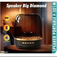 Fleco Speaker Bluetooth Lampu LED Menari F301M Super Bass Musik Box Bluetooth Aktif Dengan Aux Input