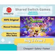 ⚡Buy 3 Free 1⚡Nintendo Switch Games Nickelodeon All-Star Brawl Murah Digital Download Own Data Eshop