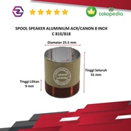 Spool voice coil spul speaker 8 inch ACR/Canon Aluminium