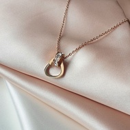 Rose Gold Plated Necklace [JOVC7]