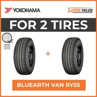 2pcs YOKOHAMA 235/60R17 RY55 BLUEARTH VAN 109T Car Tires