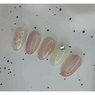 Nail box designed with milky pink Korean style with glue file set Selling interactive price ️