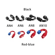 Rotary Oil Cooling Pipe Joint Swivel End Fitting Pipe Connector HQ AN4 AN6 AN8 AN10 PTFE Oil Fuel Li