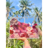 Kinetic Butterfly Resin Dowry full acrylic resin 30x40 cm luxury butterfly dowry motion garden resin