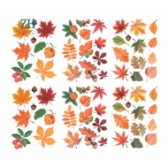 Thanksgiving Fall Leaves Window Clings Thanksgiving Fall Window Stickers for Glass Window Seasonal A