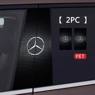 Car Center Pillar Logo Stickers Accessories For Mercedes Benz W205 W204 W203 W212 GLC CLA GLA AMG C1