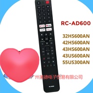 Smart TV HD Remote RC-AD600 Smart TV HD for ,32HS600AN,42HS600AN,43HS600AN,43US600AN,55US300AN