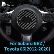 AIRSPEED Carbon Fiber for Subaru BRZ Toyota 86 GT86 2012-2020 Steering Wheel Center Trim Sticker Interior Accessories