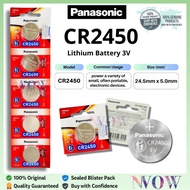 Original Panasonic CR2450 3V Lithium Battery | Watch / Jam Tangan Bateri / Key Fob Remote Control / 