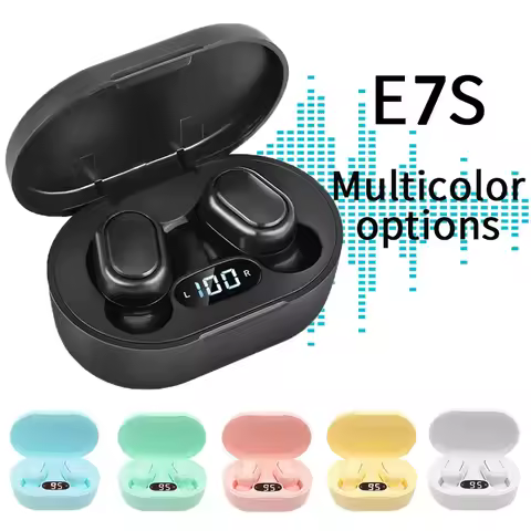 E7S TWS Fone Bluetooth Earphones 5.2 Wireless Headphones Noise Cancelling Earbuds with Mic Wireless 