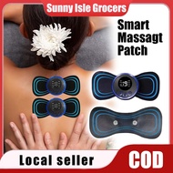 Portable Design |  Massage Stickers | EMS Cervica |Rechargeable | 15 Intensity Levels | 20-Minute Au