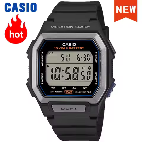 Casio Watch New 2026 Model W-738 Series Vintage Square Watch Top Luxury Set Military Digital Watch R