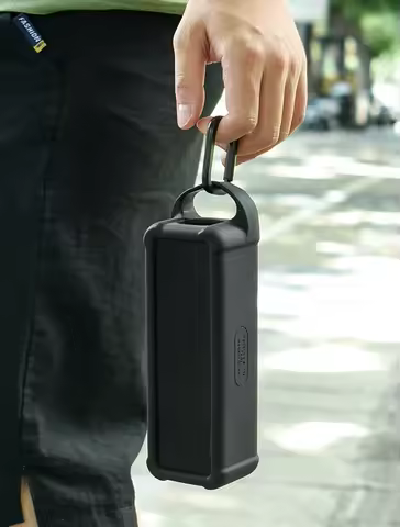 For Anker Soundcore 2 Portable Bluetooth Speaker Silicone Case , Protective Travel Cover with Handle