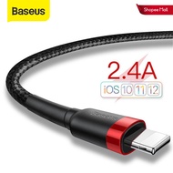 Baseus USB Cable for IOS 11 12 mini Pro Max Cable 2.4A Fast Charging Cable for IOS Charger Cable USB