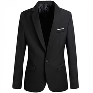 Men's Blazer Formal Black Blazer Lelaki Jacket Business Tuxedos Coat Korean Man Suit Slim Fit Weddin