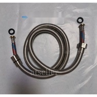 สายฝักบัว 10 เส้น อาบน้ำ สายชำระรุ่นหนาน้ำแรงใช้ดี 2 ชั้น มีลาย สแตนเลส SUS 304 1.5/1.2 เมตร