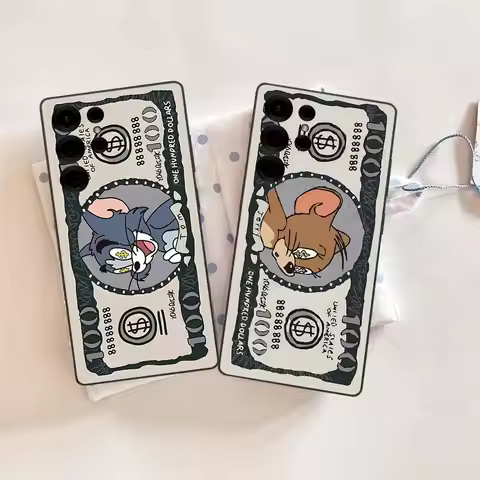 Cartoon T-Toms And J-Jerrys Phone Case For Samsung S 24 Fe 25 Ultra Plus 20 Lite 21 30 22 23 24 22 U