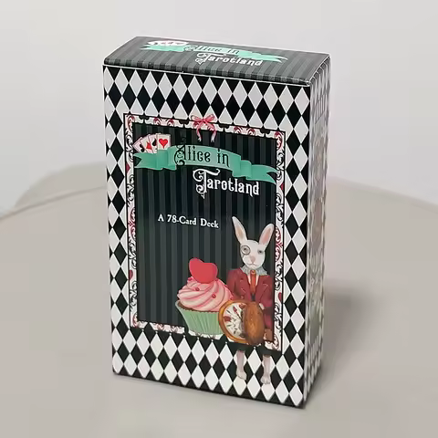 Alice in Tarotland: A Whimsical 78-Card Journey Down The Rabbit Hole 10.3*6cm – Classic Tarot Deck