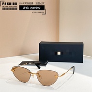 W5UT Versac * Fashionable Frameless Cat Eye Sunglasses Men Women Metal Sunglasses ve2281